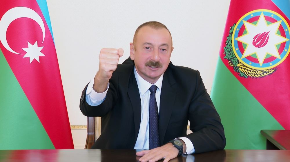 Azerbaijani president: Zangilan city and 6 villages of district, 18 villages of Fuzuli, Jabrayil and Khojavand districts liberated
