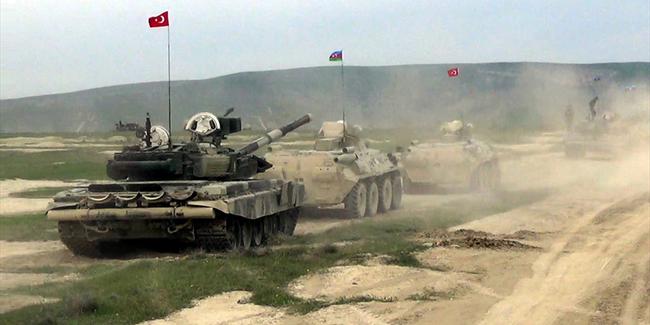 Türkiye ve Azerbaycan ordusundan ortak askeri tatbikat