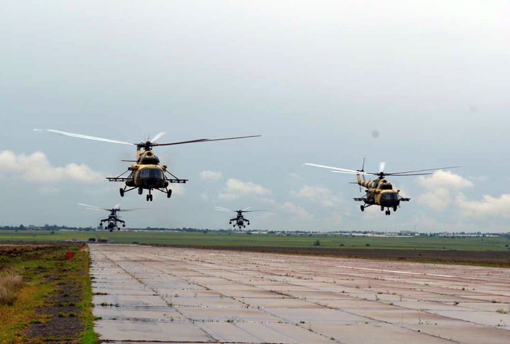 Azerbaijan’s military helicopters fly to Turkey to participate in “Anatolian Phoenix-2019” exercises