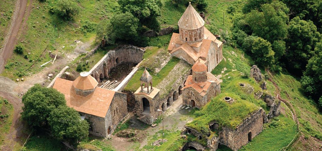 Kelbecer -Azerbaycan. Veng köyü, Hudaveng (Dedeveng) Alban mabet kompleksi, VI-VII. yüzyıllar