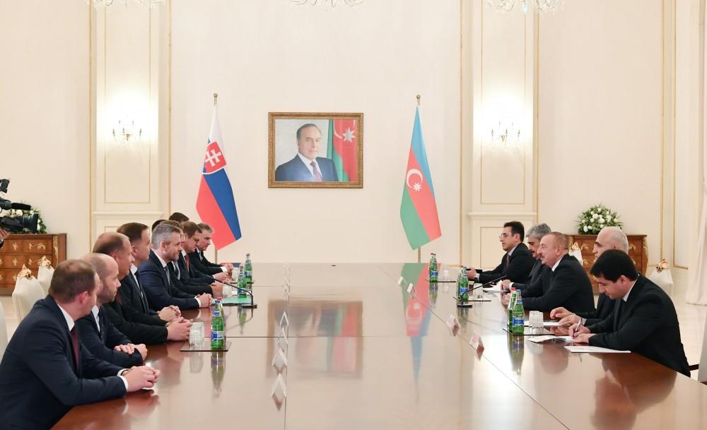 Президент Ильхам Алиев: Азербайджан и Словакия продолжат сотрудничество в политической, экономической, транспортной и других сферах