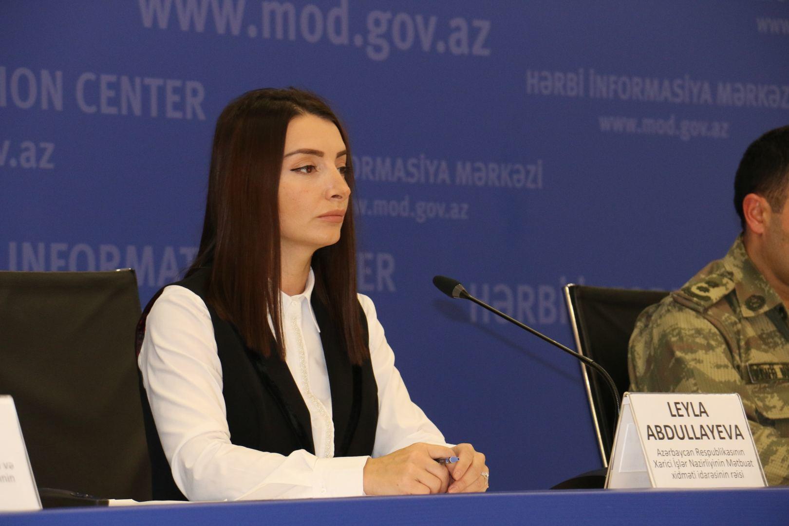 Ermənistan Azərbaycana qarşı hələ də ərazi iddiaları ilə çıxış edir - Leyla Abdullayeva