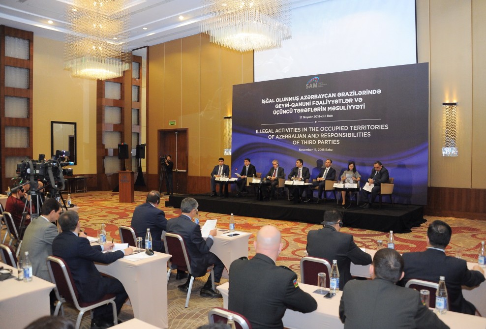 Baku hosts int’l conference on illegal activity in occupied Azerbaijani lands