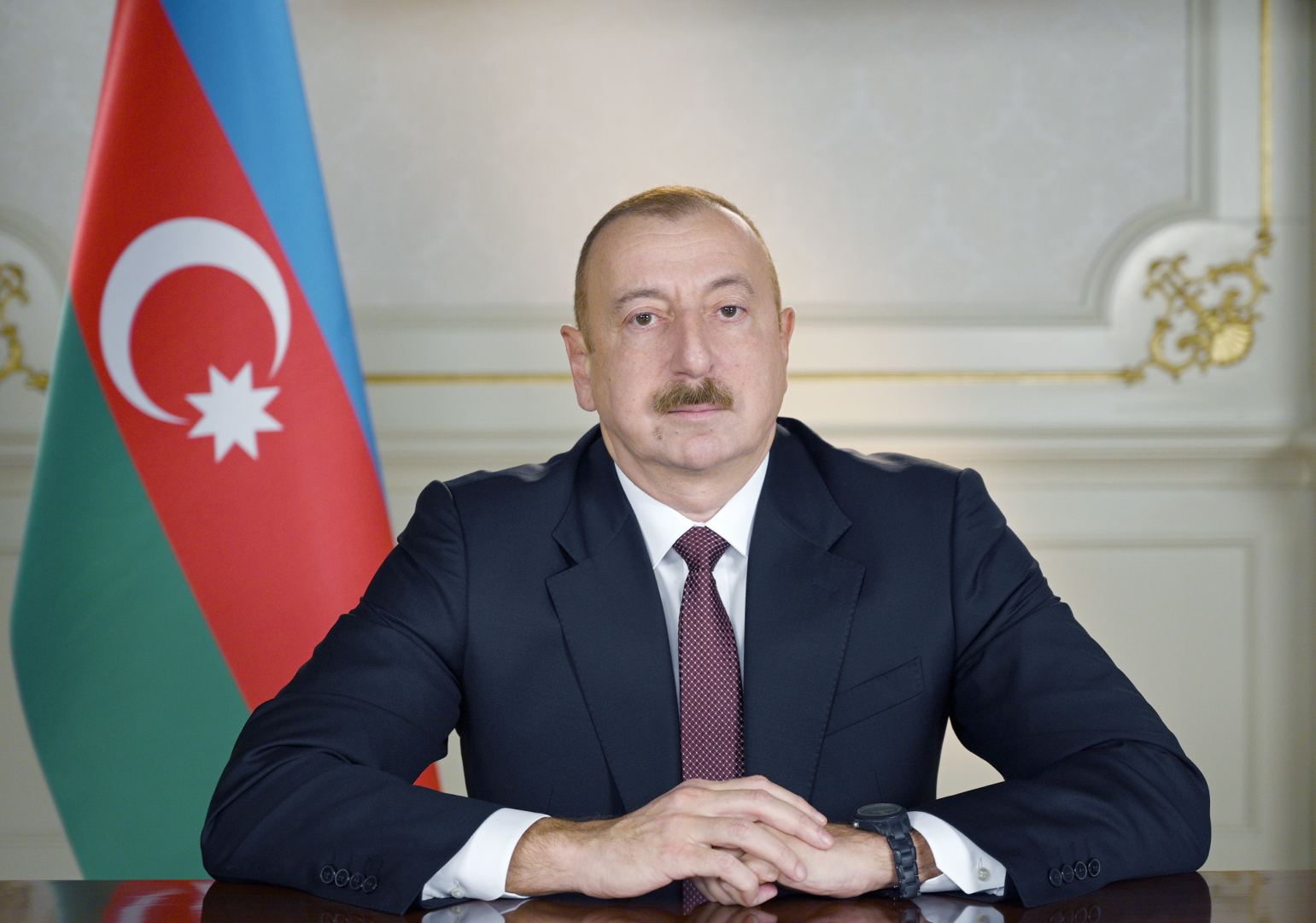 Azerbaijan's armed forces raise Azerbaijan's flag over ancient Khudaferin Bridge - President Aliyev