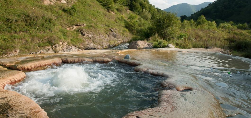 Famous Istisu mineral water spring, Kelbajar region