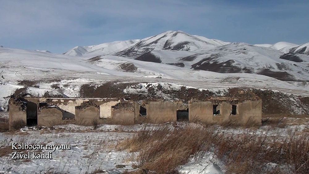 Azerbaijan shows video footage from Zivel village of Kalbajar district