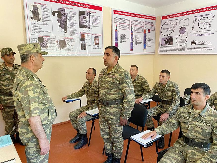 Azerbaijan's defense minister visits military units deployed in Kalbajar and Lachin districts