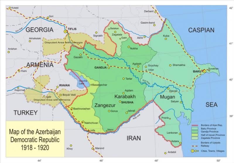 Le Karabagh à l’époque de la République démocratique d’Azerbaïdjan (1918-1920)