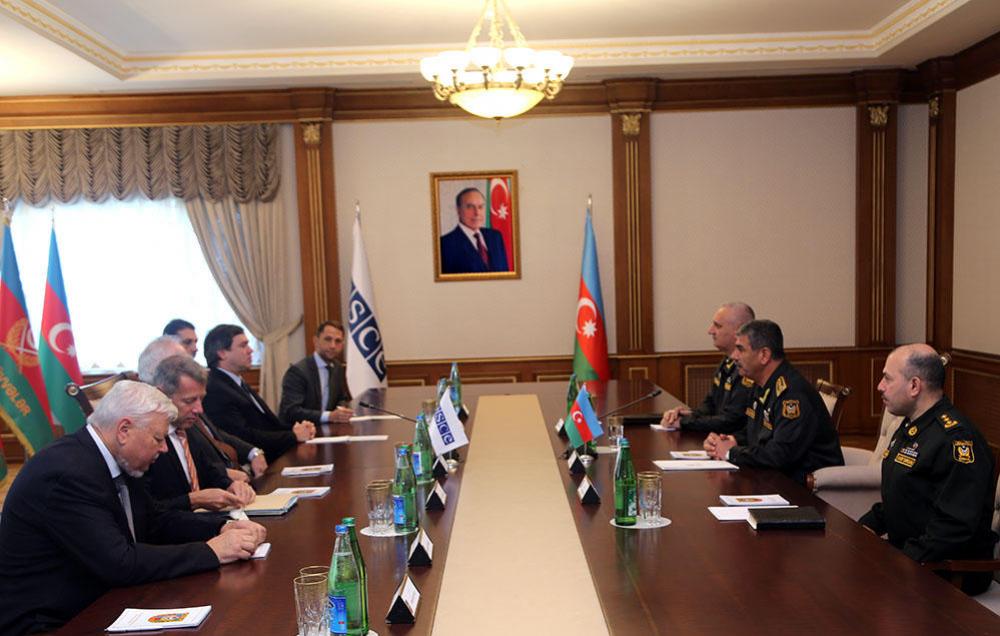 Entretien du ministre azerbaïdjanais de la Défense avec les coprésidents du Groupe de Minsk de l’OSCE