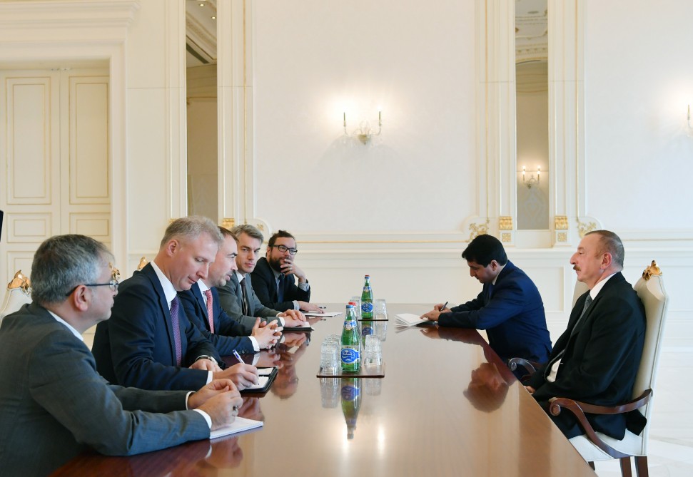 Президент Ильхам Алиев принял делегацию, возглавляемую специальным представителем Европейского союза