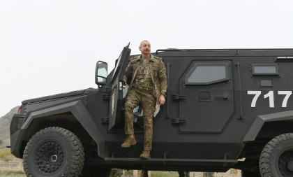 The victorious Supreme Commander-in-Chief Ilham Aliyev and First Lady Mehriban Aliyeva in Jabrayil region - 16.11.2020