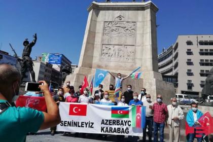 Support rally for Azerbaijan held in Ankara