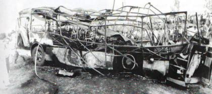 Explosion dans un bus à destination Tbilissi-Aghdam, 20 morts, 30 blessés. Les organisateurs du crime A.Avanessian et M.Tat (10.08.1990)