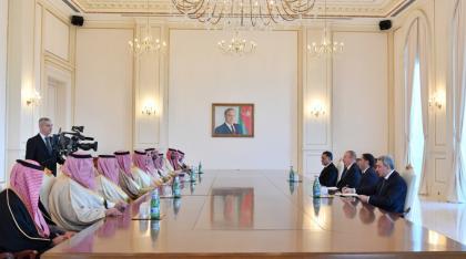 Le président Ilham Aliyev reçoit une délégation menée par le ministre saoudien de l'Intérieur