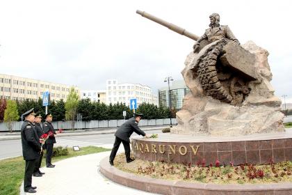 Почтена память Национального героя Азербайджана Альберта Агарунова