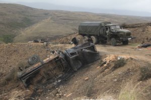 Вблизи Агдере заманена в засаду и уничтожена военная колонна ВС Армении