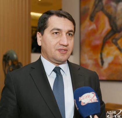 Hikmət Hacıyev: Vyana görüşü Ermənistan-Azərbaycan münaqişəsinin həlli istiqamətində danışıqlara yeni impuls verdi
