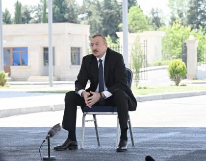 Президент Ильхам Алиев о 