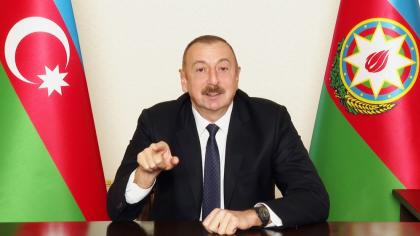 President Aliyev on Armenia: Take that flag off pole, fold it, put it in your pocket, go and live in another country