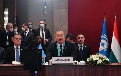 Türk Konseyi Devlet Başkanları Zirvesi - Azerbaycan Cumhurbaşkanı Aliyev