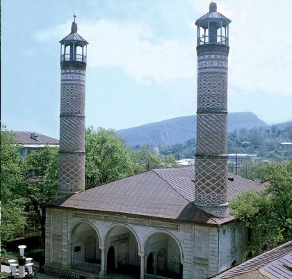 Upper Govhar Agha Mosque. 18th century. Architect: Kerbalayi Safikhan Garabaghi