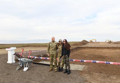 The victorious Supreme Commander-in Chief Ilham Aliyev laid the foundations of the Fuzuli-Shusha road and an airport in Fuzuli Region – 14-15.01.2021