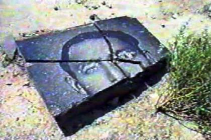 Armenian vandalism. Desecrated graves, Karabakh