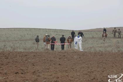 На территории села Алханлы Физулинского района обезврежен артиллерийский снаряд, содержащий белый фосфор
