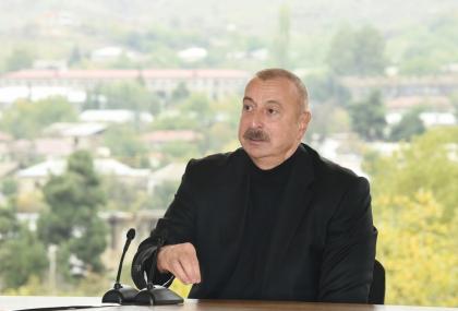 Президент Ильхам Алиев: Сегодня для Гадрута и Карабаха в целом начинается новая эра