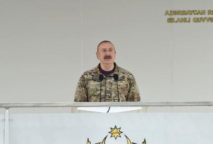 Президент Ильхам Алиев: Если Армения вновь попытается затянуть время в деле определения границ, то в итоге сама пожалеет об этом