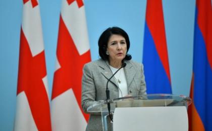 Президент Грузии в Ереване обвинила Армению в оккупации земель Азербайджана