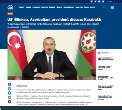Türkiyə mediası: Prezident İlham Əliyev qondarma “erməni soyqırımı” bəyanatı ilə əlaqədar ABŞ-a etirazını bildirib