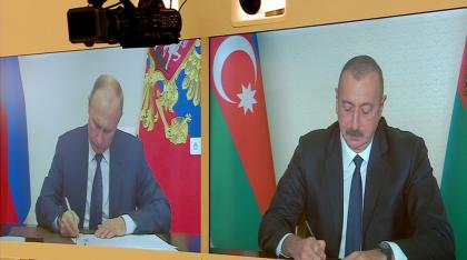 Déclaration du Président de la République d'Azerbaïdjan,du Premier ministre de la République d'Arménie et du Président de la Fédération de Russie