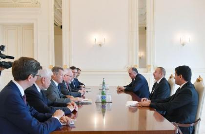 Le président Ilham Aliyev a reçu les coprésidents du Groupe de Minsk de l’OSCE 