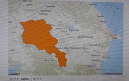 Distorted map of Nagorno-Karabakh removed from Horizon 2020 website