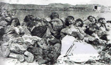 Women and children slaughtered by Armenians, Anadolu region, Turkey