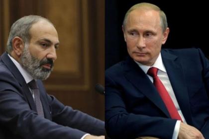 Путин и Пашинян договорились активизировать взаимодействие РФ, Азербайджана и Армении