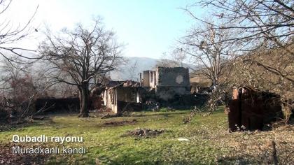  Le ministère de la Défense diffuse une vidéo du village de Mouradkhanly