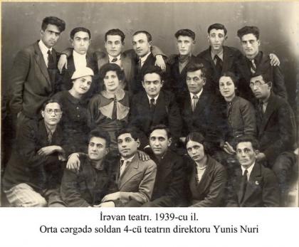 İrəvan teatrı nümayəndələri. 1939 - cu il