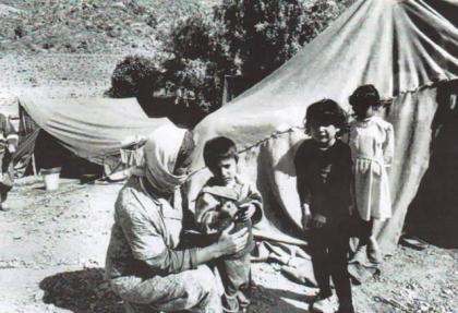Les Azerbaïdjanais expulsés du Karabagh dans le camp de réfugiés
