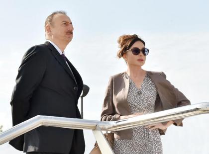 Azerbaijani president, first lady visit Fuzuli, Zangilan, Lachin and Jabrayil districts