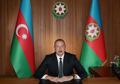 Le président azerbaïdjanais : Nous exhortons tous les pays à s'abstenir de fournir des armes à l'Arménie