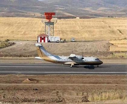 Azerbaycan'ın Fuzuli kentinde inşa edilen havalimanında test uçuşlarına başlandı