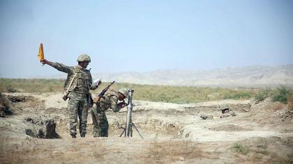 Azerbaijani mortar units continue intensive combat trainings