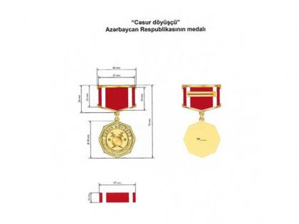 Hərbi qulluqçular “Cəsur döyüşçü” medalı ilə təltif edildi
