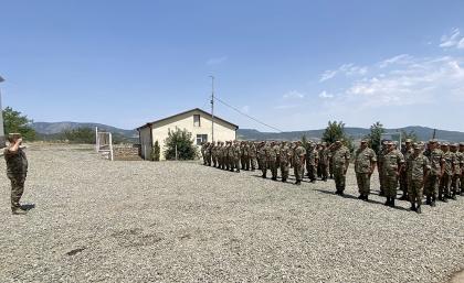 На территории Ходжалинского района состоялось открытие новой воинской части