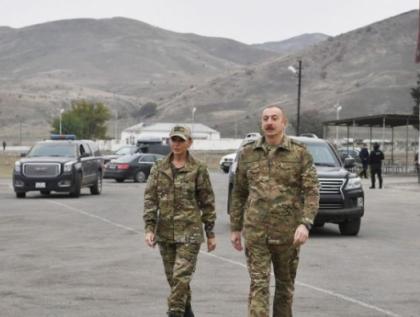 President Ilham Aliyev, First Lady Mehriban Aliyeva arrive in Fuzuli district